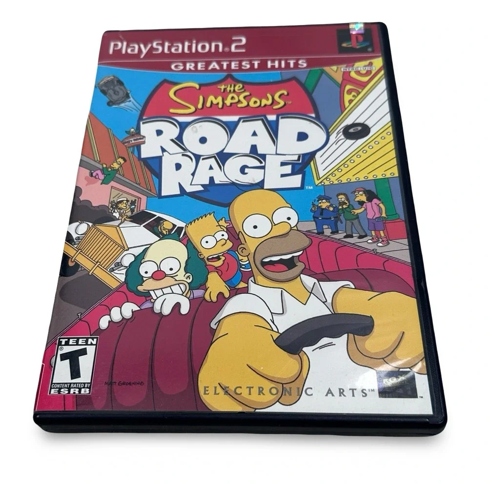 The Simpsons Road Rage Sony PlayStation 2 PS2 Greatest Hits Racing Game CIB